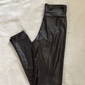 Leather leggings